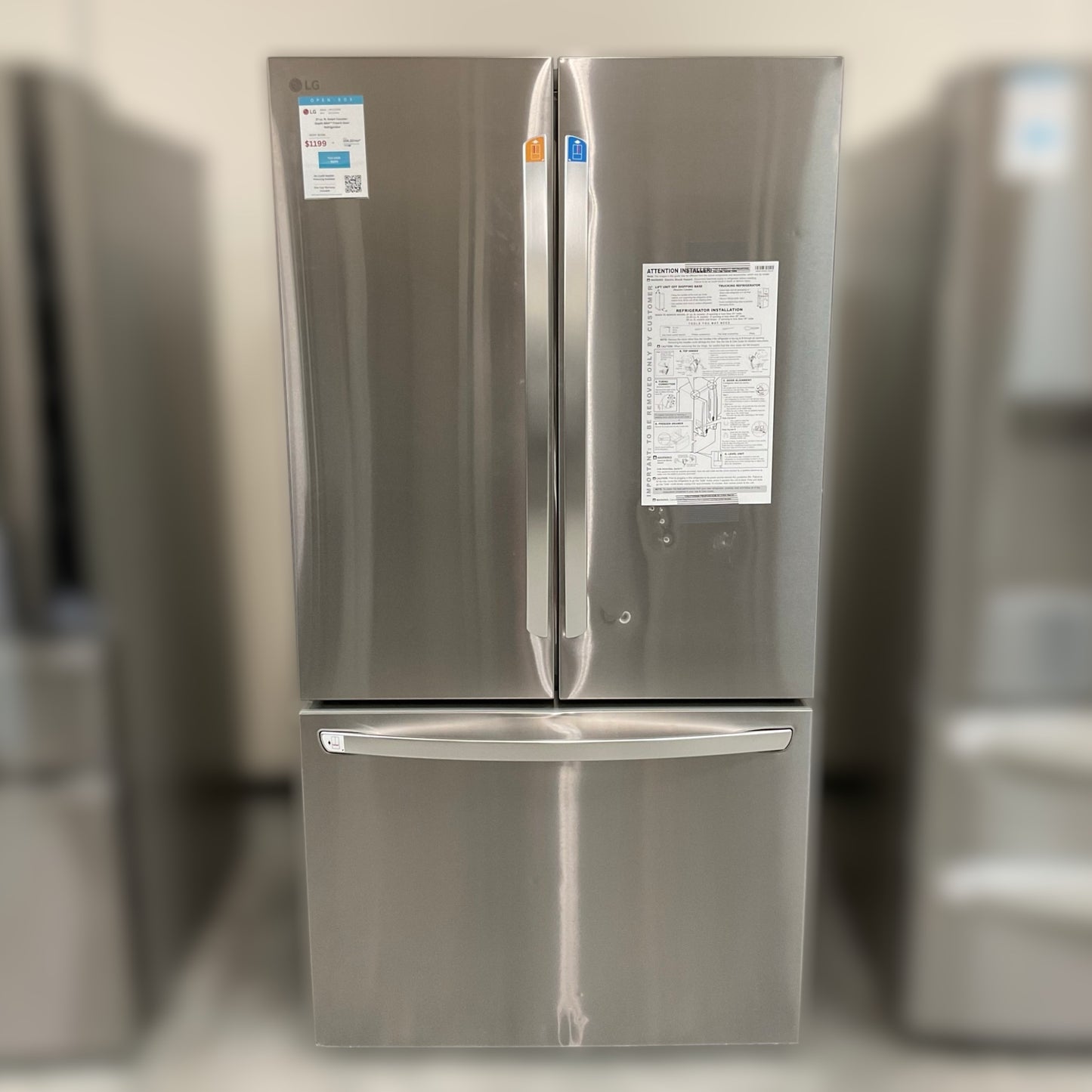 New, Open Box: LG 27 cu. ft. 36-inch Wide Counter-Depth MAX™ Refrigerator - 35CAO700