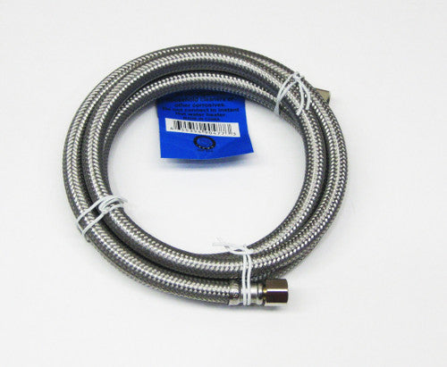 6 Ft Braided Stainless Steel Refrigerator Water Supply Line