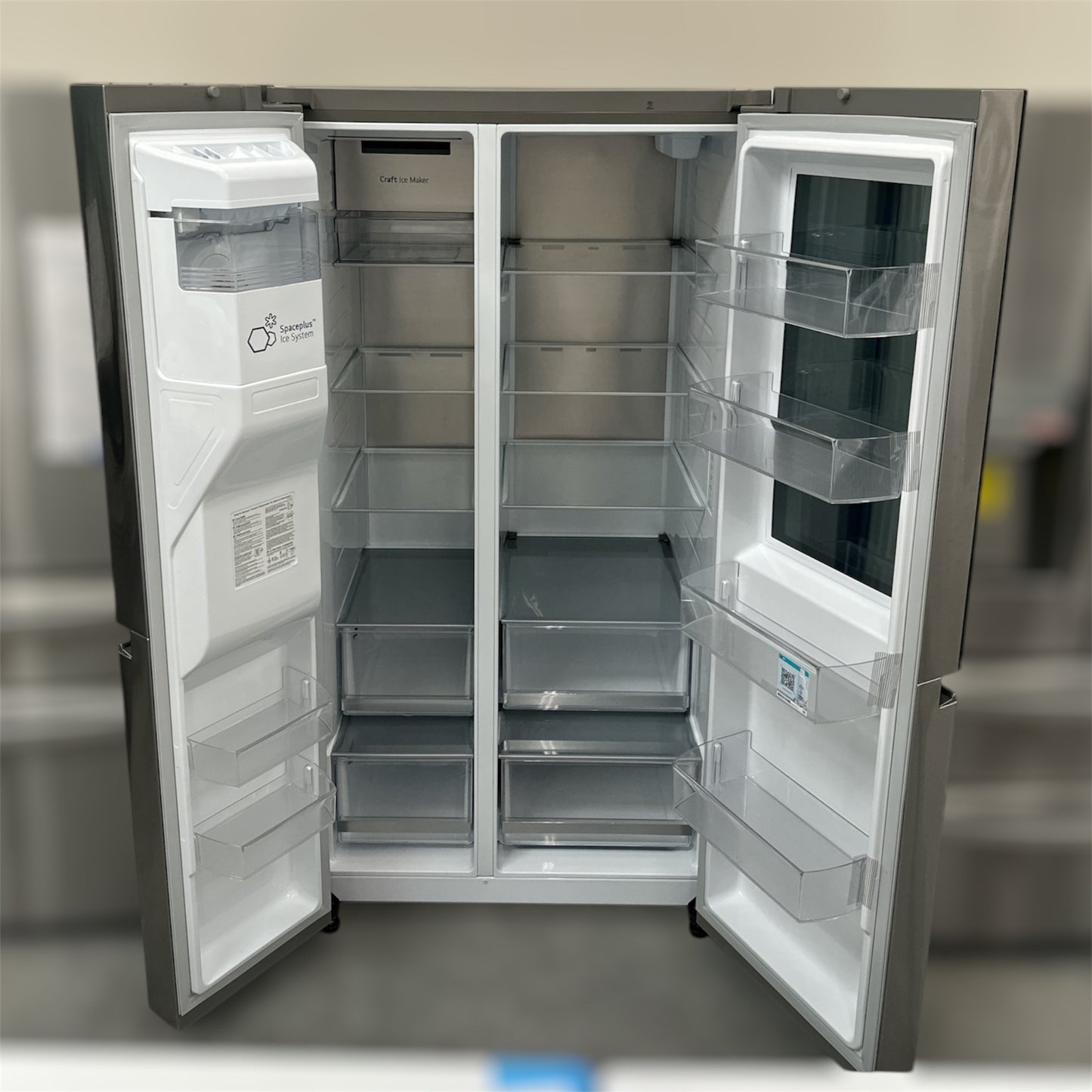 LG - LRSOS2706S - 27 cu. ft. Side-By-Side InstaView® Refrigerator