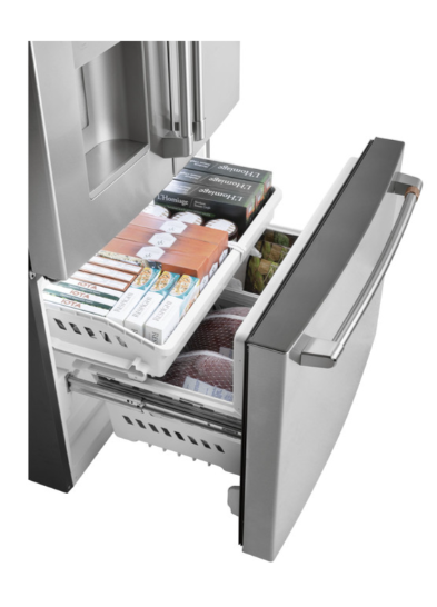 GE CAFE - CFE26KP2NS1 - 25.6 Cubic Foot French Door Refrigerator - Stainless Steel