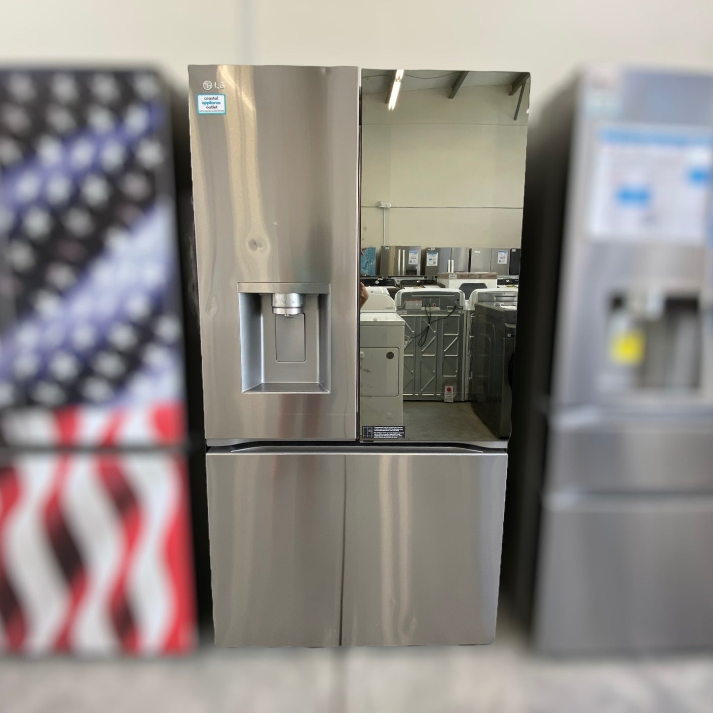 LG - LRYKC2606S - 26 cu. ft. Counter-Depth French Door Refrigerator - Stainless Steel