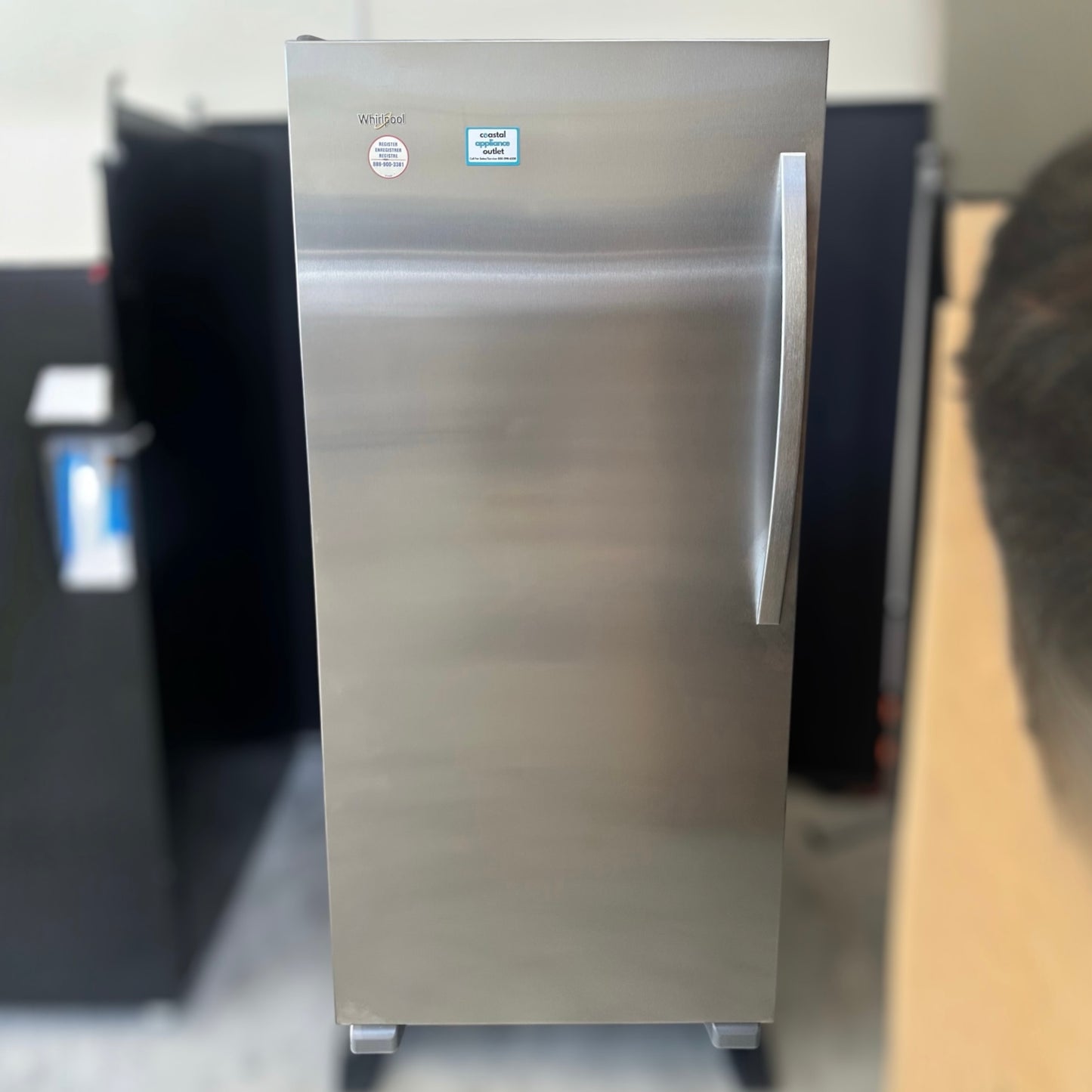 Whirlpool - WSZ57L18DM - 18 cu. ft. SideKicks® All-Freezer – Monochromatic Stainless Steel