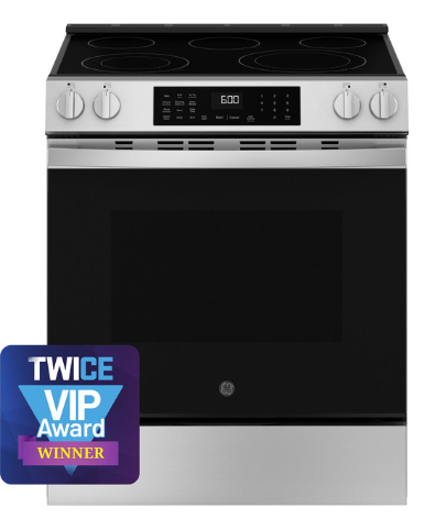 GE - GRS600AVFS - 30 Inch Slide-In Electric Range - Stainless Steel