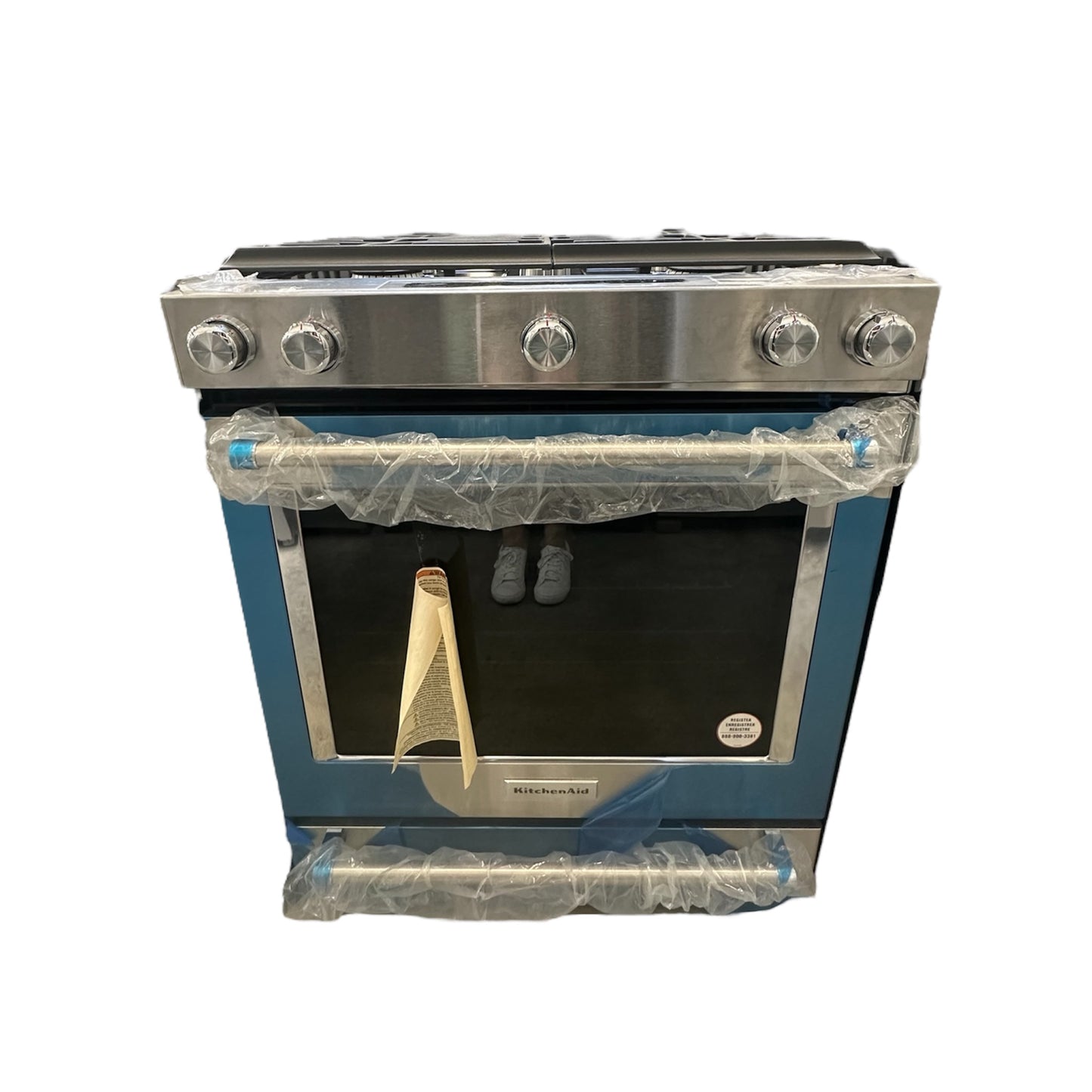 KitchenAid - KSGG700ESS - 30” 5-Burner Gas Slide-In Convection Range