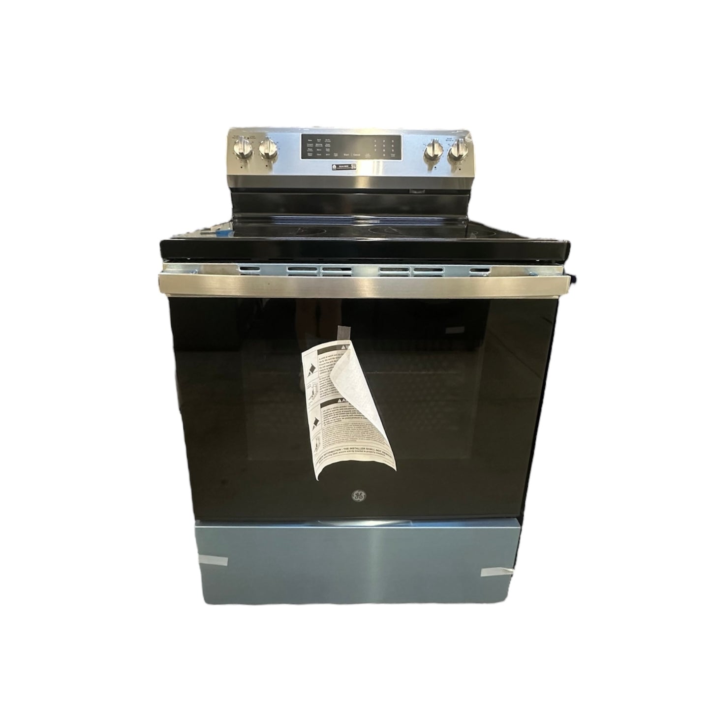 GE - GRF600AV1SS - 30” Free-Standing Electric Convection Range with No PreHeat Airfry & Easy Wash Oven Tray