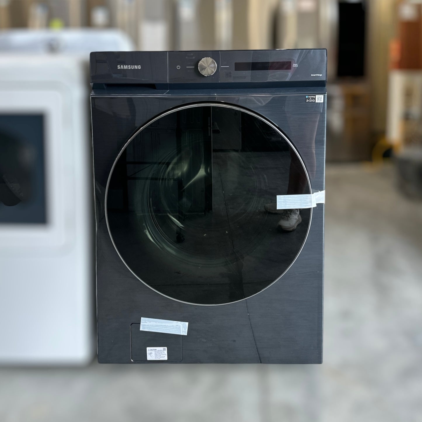 Samsung - WF53BB8900ADUS - BESPOKE 5.3 Cu. Ft. High-Efficiency Stackable Smart Front Load Washer with Steam and AI OptiWash - Brushed Navy