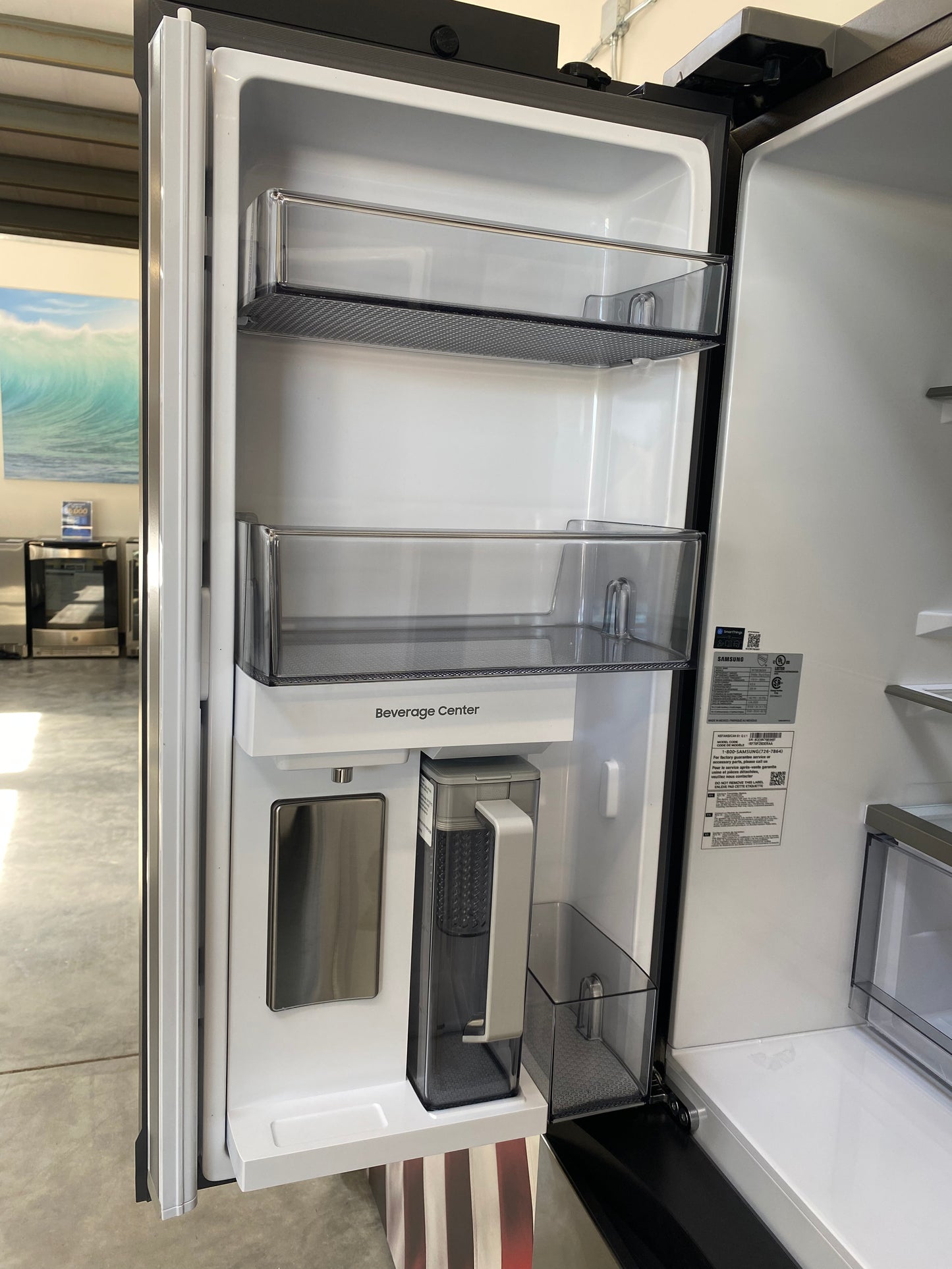 Samsung - RF70F29DERAA - 29 Cu Ft Bespoke 4‑Door French‑Door Refrigerator with Inner Beverage Center™ & FlexZone™ Drawer