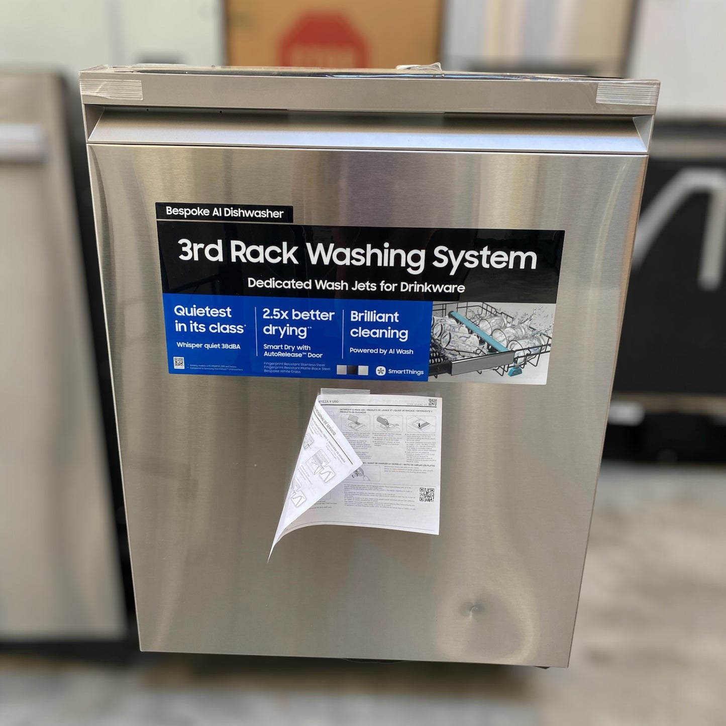 Samsung - DW90F89T0USRAA - 24″ Smart Dishwasher – Stainless Steel