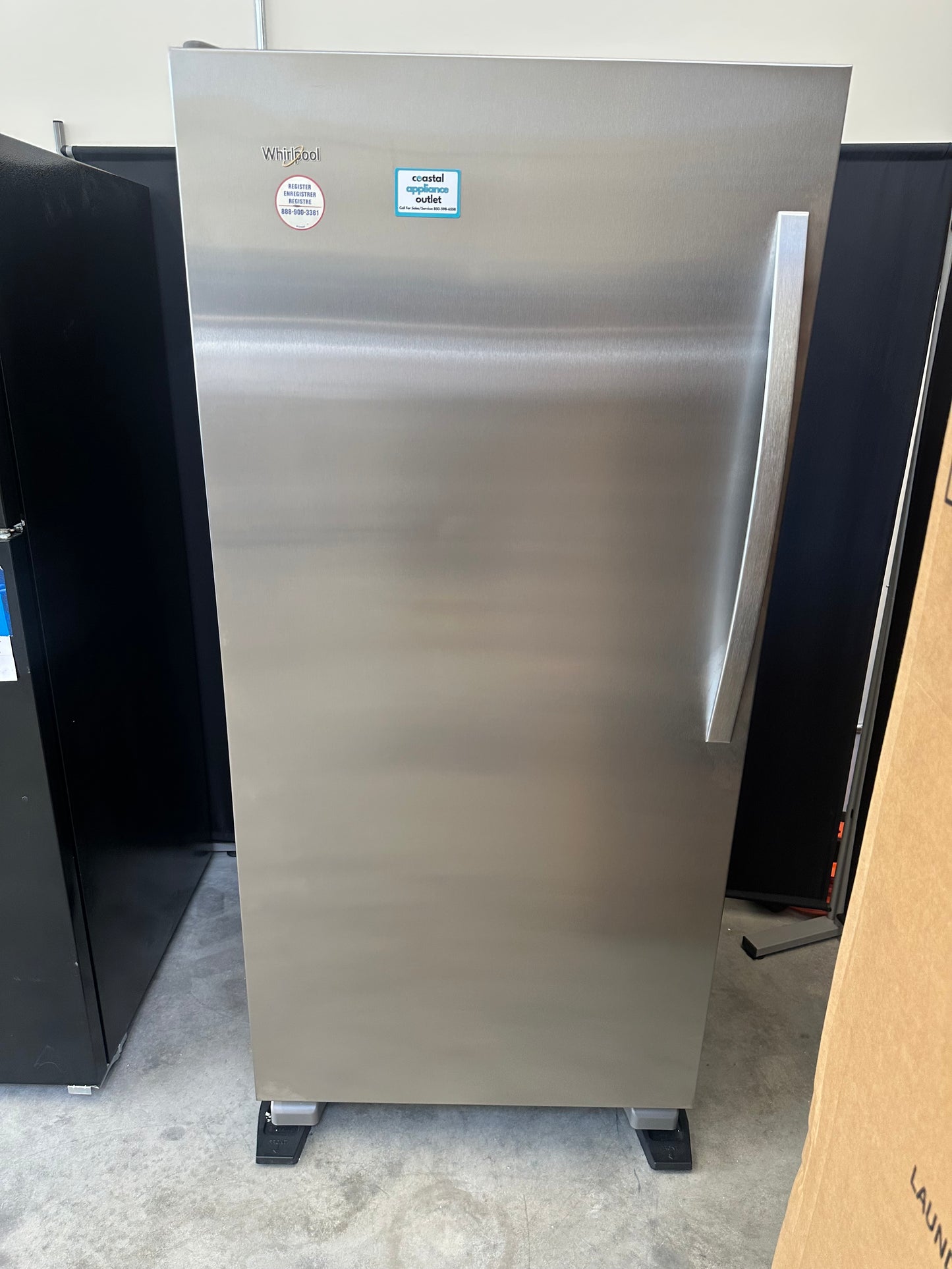 Whirlpool - WSZ57L18DM - 18 cu. ft. SideKicks® All-Freezer – Monochromatic Stainless Steel