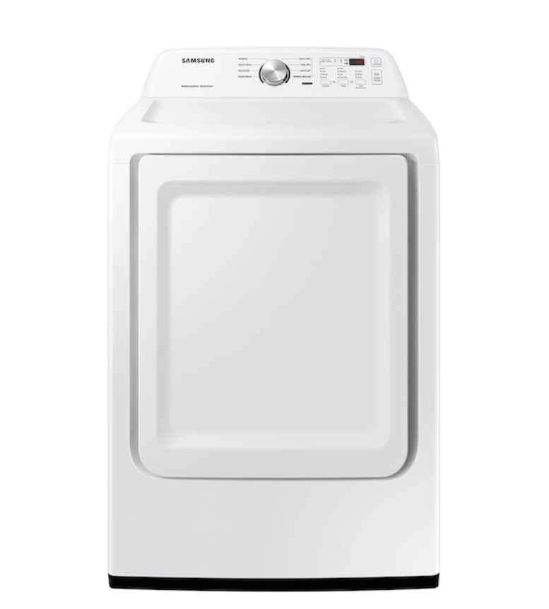 New, In Box: Samsung 7.2 cu. ft. Electric Dryer with Sensor Dry in White - DVE45T3200W
