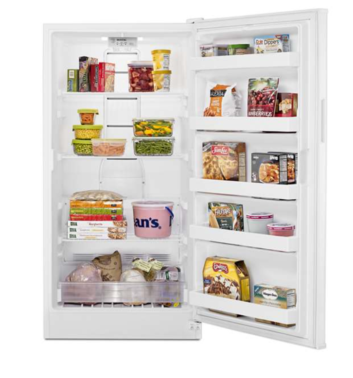 Maytag - MZF34X16DW - 16 cu. ft. Frost-Free Upright Freezer with FastFreeze Option (White)