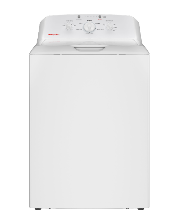 New, In Box: Hotpoint® 4.0 cu. ft. Capacity Washer & Hotpoint® 6.2 cu. ft. Capacity Electric Dryer - HTW265ASWWW & HTX26EASWWW