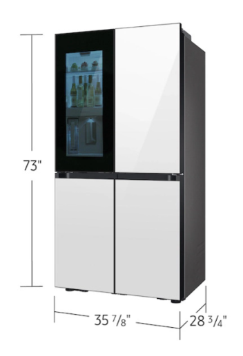 Samsung - RF29DB970012AA - 29 Cu. Ft. Bespoke 4‑Door Flex™ Refrigerator with Family Hub