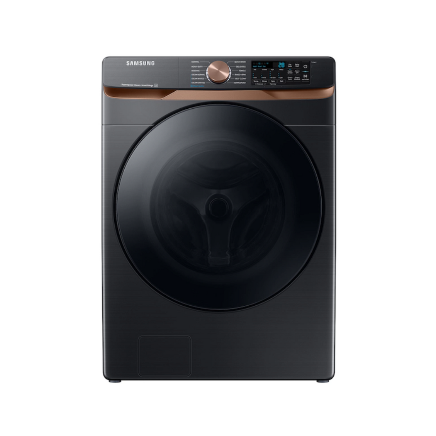 Samsung - WF50BG8300AVUS - 5.0 cu. ft. Extra Large Capacity Smart Front Load Washer with Steam & DVG50BG8300VA3 - 7.5 Cu Ft Smart Gas Dryer – Brushed Black