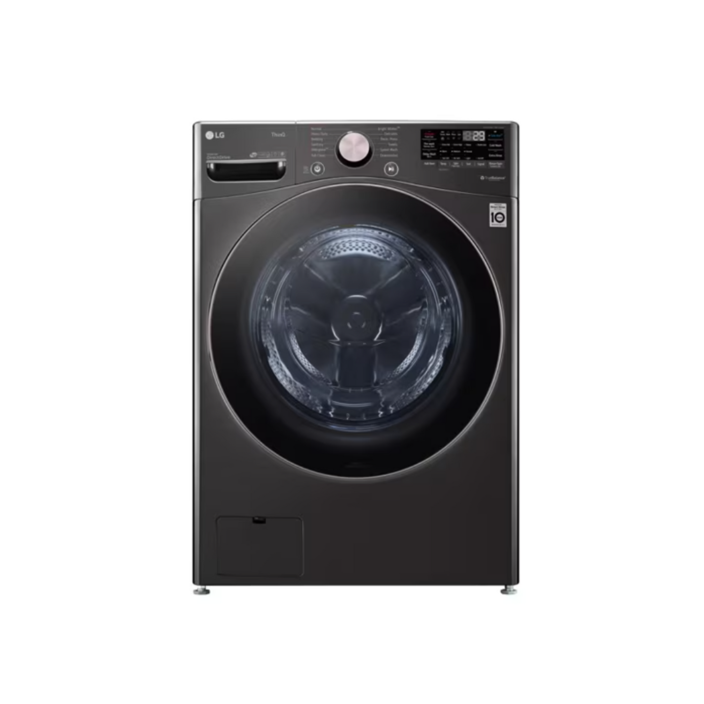 LG - WM4000HBA - 4.5 cu. ft. Ultra Large Capacity Front Load Washer & DLEX4000B - 7.4 cu. ft. Ultra Large Capacity Smart wi-fi Enabled Front Load Electric Dryer