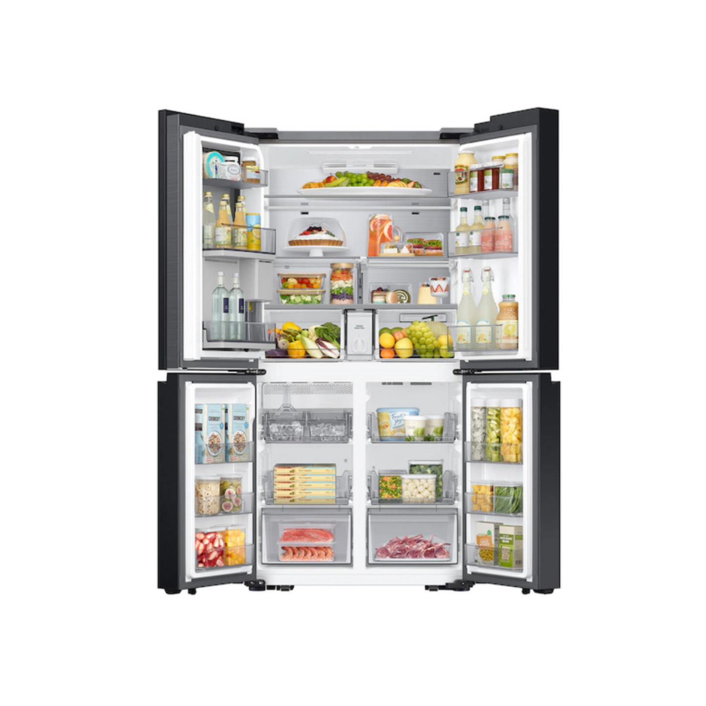 Samsung - RF29DB9600QLAA - 29 Cu Ft Bespoke 4‑Door Flex™ French‑Door Refrigerator with Beverage Center