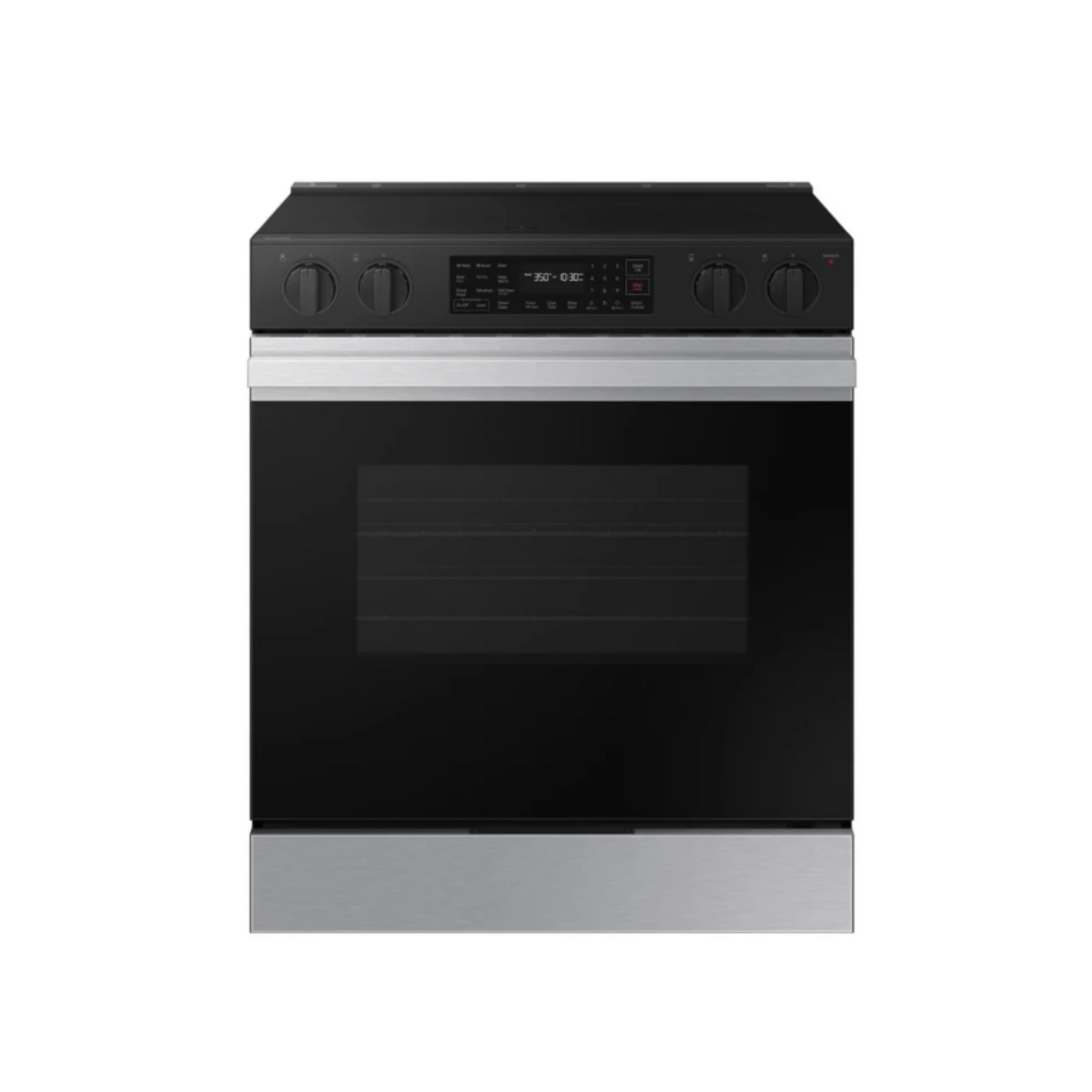 Samsung - NSE6DG8300SRAA - 30″ Bespoke 6.3 Cu. Ft. Slide‑In Smart Range with Air Fry & Precision Knob