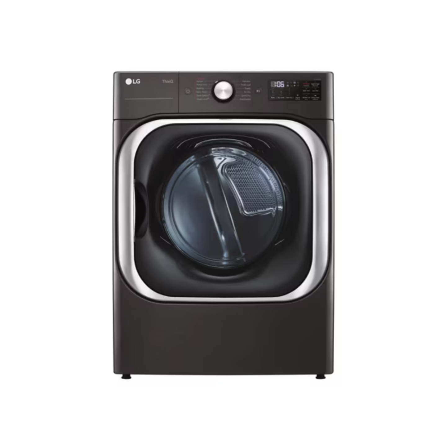 LG - DLEX8900B - 9.0 cu. ft. Mega Capacity Smart wi-fi Enabled Front Load Electric Dryer with TurboSteam™ and Built-In Intelligence