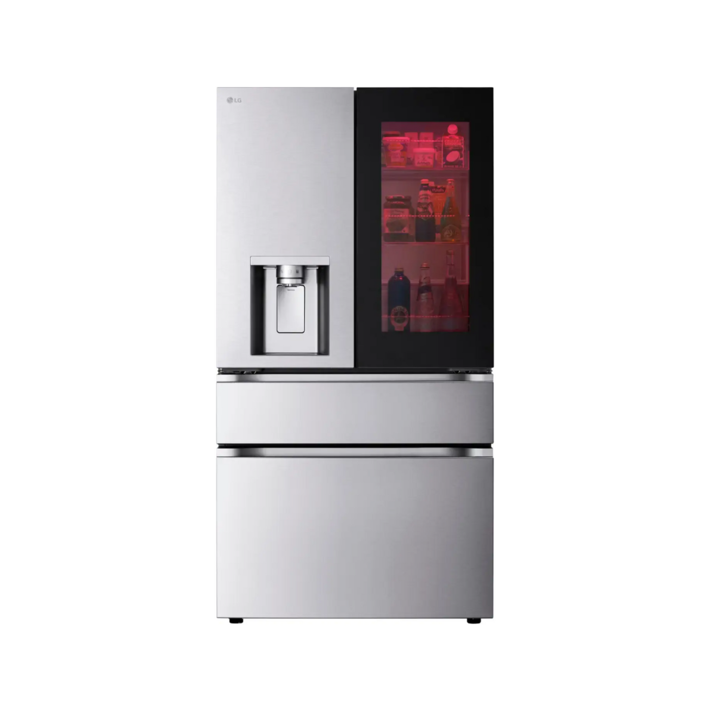 LG - LH29S8565S - 29 cu. ft. Smart InstaView® Door-in-Door® Standard-Depth MAX™ 4-Door French Door Refrigerator with MyColor™ and Craft Ice™