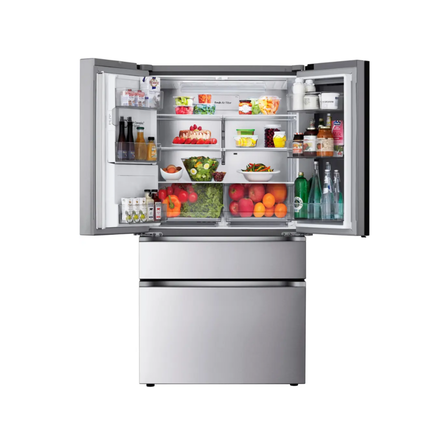 LG - LH29S8565S - 29 cu. ft. Smart InstaView® Door-in-Door® Standard-Depth MAX™ 4-Door French Door Refrigerator with MyColor™ and Craft Ice™