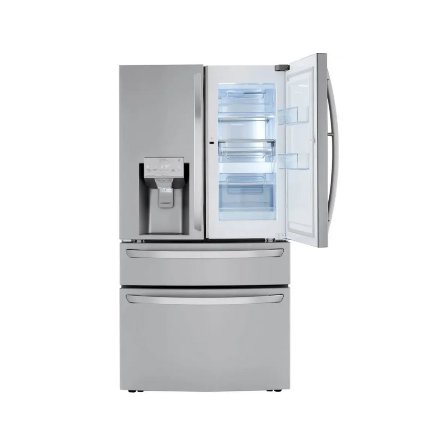 LG - LRMDS3006S - 30 cu. ft. 36-inch Wide French Door Refrigerator - Stainless Steel