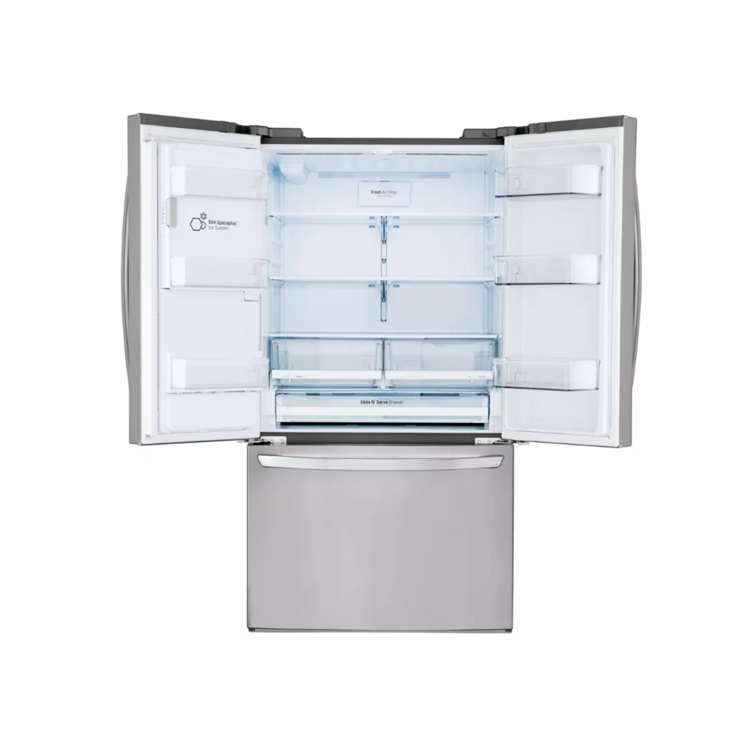 LG - LFXS26973S - 26 cu. ft. Smart wi-fi Enabled French Door Refrigerator