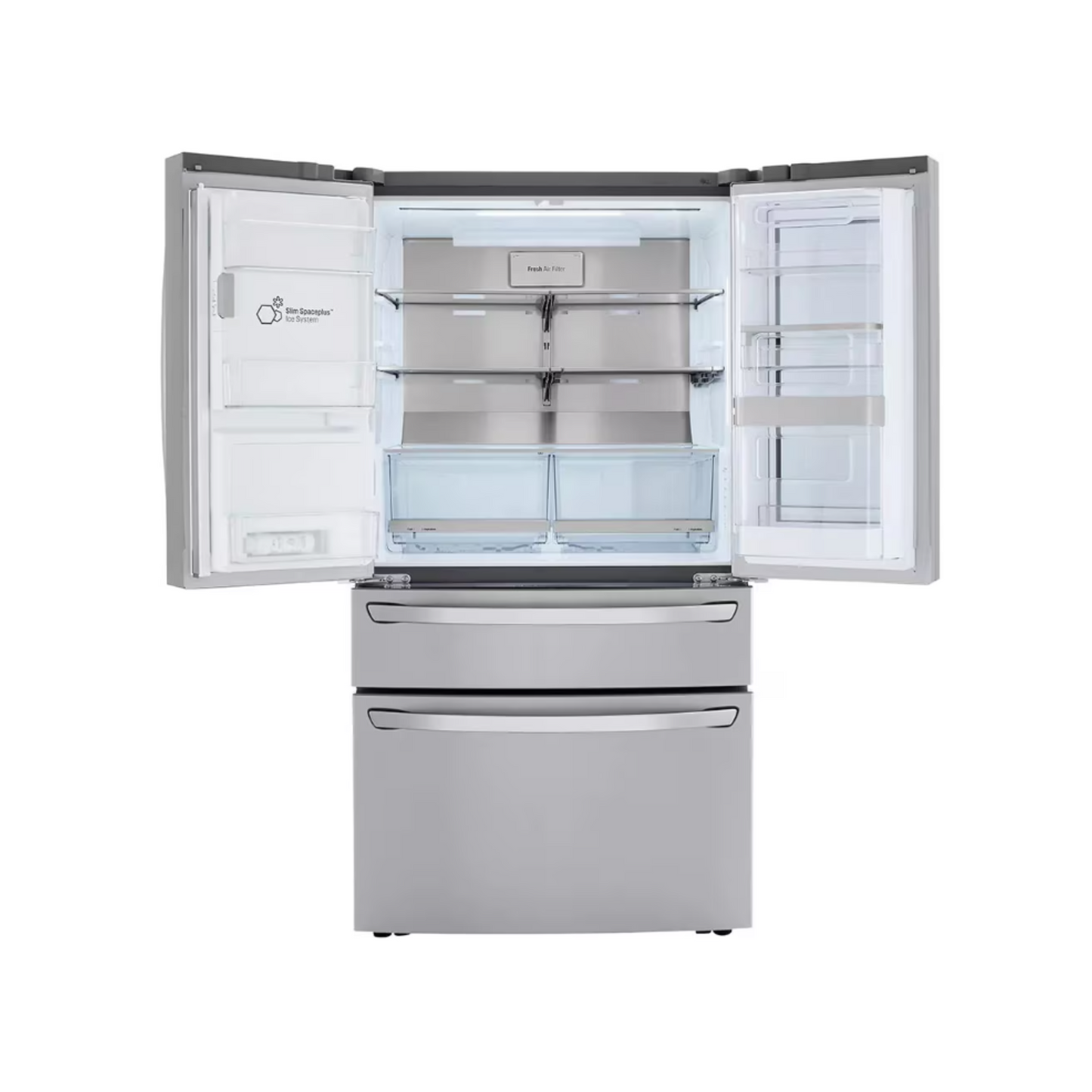 LG - LRMVS3006S - 30 cu. ft. Smart InstaView® Door-in-Door® Refrigerator with Craft Ice™