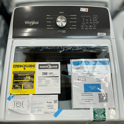 Open Box: Whirlpool 4.7–4.8 Cu. Ft. Top Load Washer with 2 in 1 Removable Agitator - 103CAO315