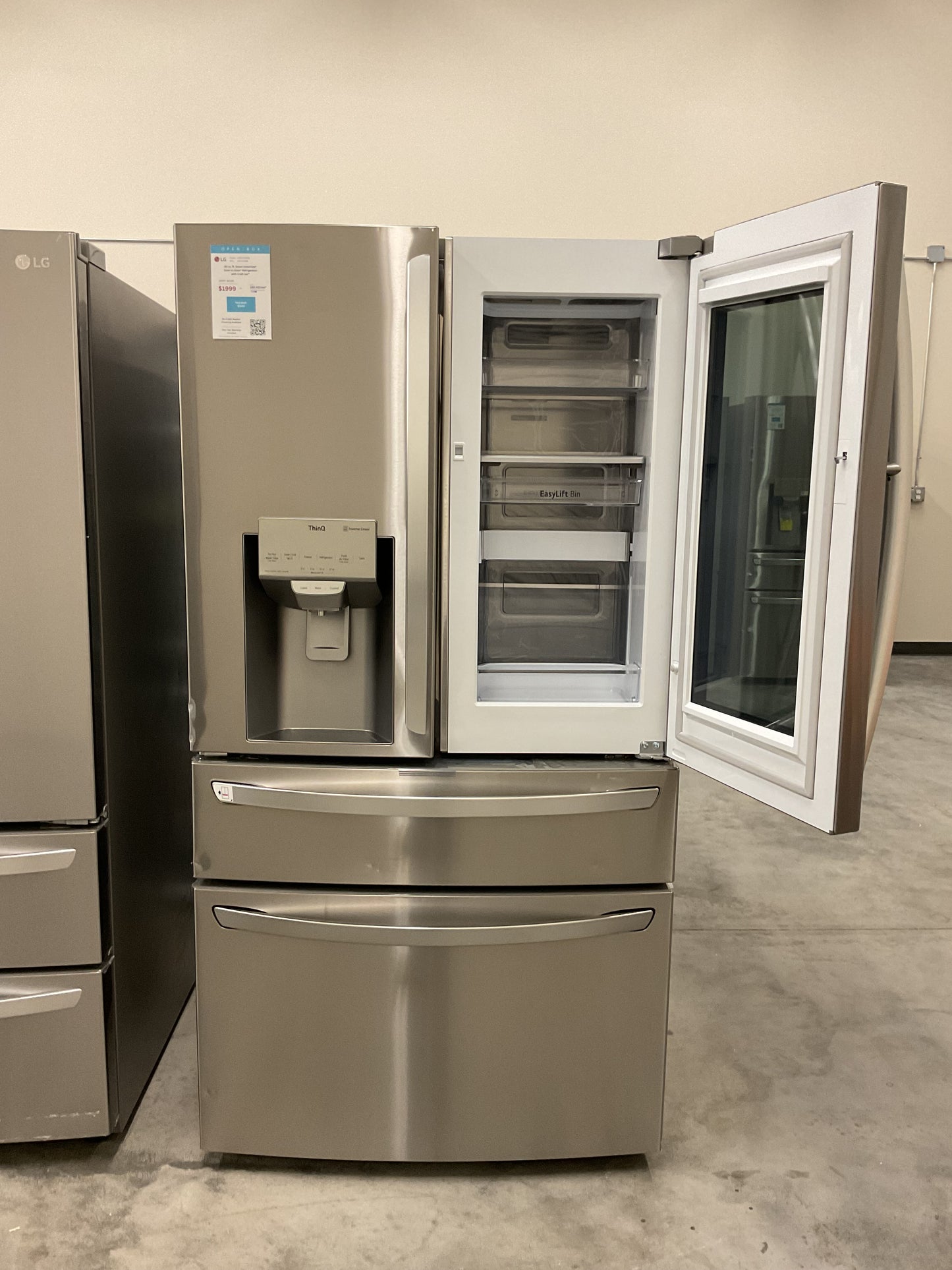 Open Box: LG 30 cu. ft. Smart InstaView® Door-in-Door® Refrigerator with Craft Ice™ - 22CAO1288