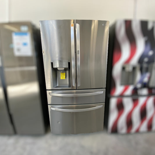 LG - LRMDS3006S - 30 cu. ft. 36-inch Wide French Door Refrigerator - Stainless Steel