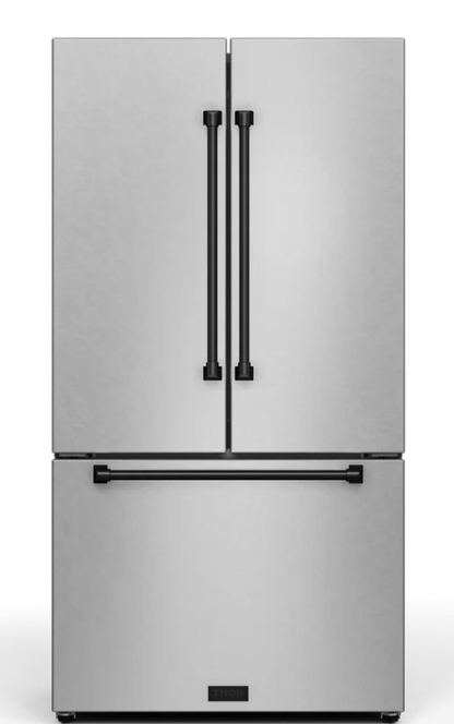 THOR- RF3621CTD99 - 36" Gordon Ramsay Series 20.3 Cu Ft French Door Counter Depth Refrigerator With Ice Maker in Stainless Steel