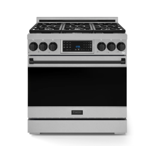 THOR - RSG36 - 36" Gordon Ramsay Series  Professional Gas Range with Tilt Panel Touch Control In Stainless Steel