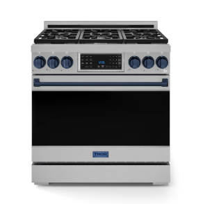 THOR - RSG36 - 36" Gordon Ramsay Series  Professional Gas Range with Tilt Panel Touch Control In Stainless Steel