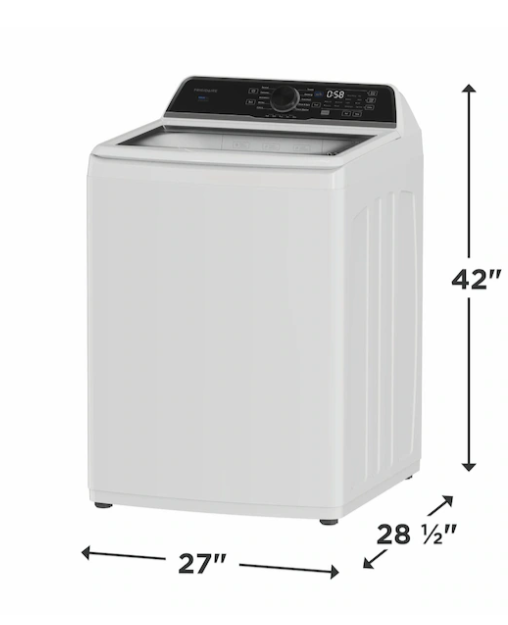 Frigidaire - FLVW7523BW - 4.4 Cu Ft Top Load Washer