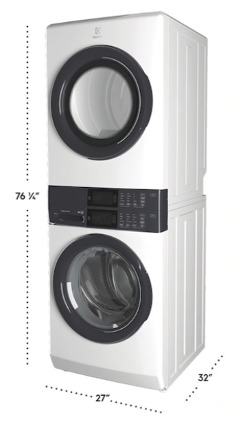 Electrolux - ELTE7300AW - 300 Series Laundry Tower with Electric Dryer