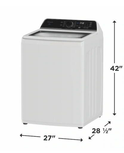 Frigidaire - FLVW7523BW - 4.4 Cu Ft Top Load Washer & FLVE7523BW 7.0 Cu Ft Electric Dryer (sold as a set)