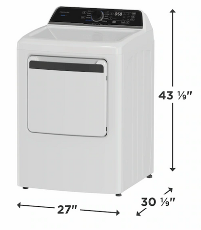 Frigidaire - FLVE7523BW - 7.0 Cu Ft Electric Dryer