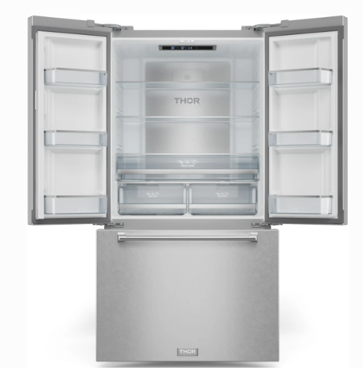 THOR- RF3621CTD99 - 36" Gordon Ramsay Series 20.3 Cu Ft French Door Counter Depth Refrigerator With Ice Maker in Stainless Steel
