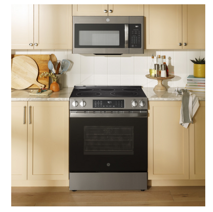 GE - GRS600AVFS - 30 Inch Slide-In Electric Range - Stainless Steel