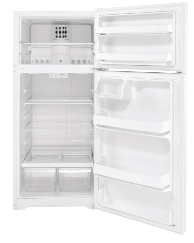 GE - GTS17DTNRWW - 16.6 Cu. Ft. Top‑Freezer Refrigerator – White