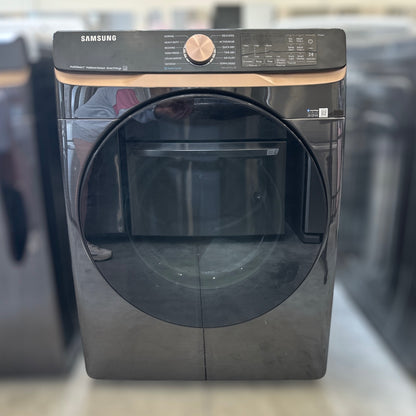 Samsung - WF50BG8300AVUS - 5.0 cu. ft. Extra Large Capacity Smart Front Load Washer with  Steam & DVG50BG8300VA3 - 7.5 Cu Ft Smart Gas Dryer – Brushed Black