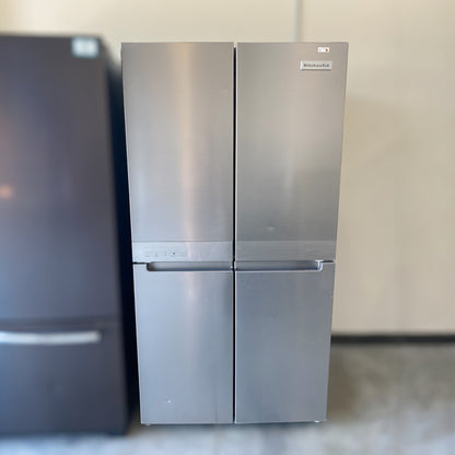 KitchenAid - KRQC506MPS - 19.4 cu. ft. 36-inch wide Counter-Depth 4-Door Refrigerator with PrintShield™ Finish