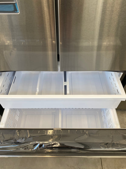 Samsung - RF27CG5B10SRAA - 26 Cu Ft Mega Capacity Counter‑Depth 3‑Door French‑Door Refrigerator