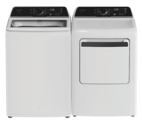 Frigidaire - FLVW7523BW - 4.4 Cu Ft Top Load Washer & FLVE7523BW 7.0 Cu Ft Electric Dryer (sold as a set)