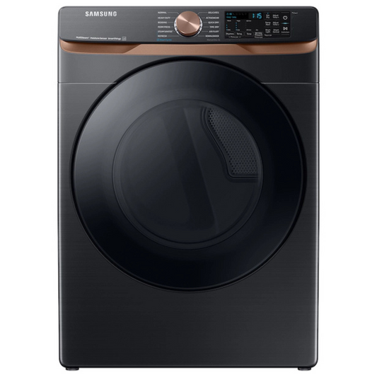 New, In Box: Samsung 7.5 cu. ft. Smart Electric Dryer with Steam Sanitize+ and Sensor Dry in Brushed Black - 502CAOSS599
