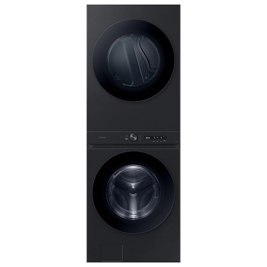 New, In Box: Samsung Bespoke 4.6 cu. ft. AI Laundry Hub™ Large Capacity Single Unit Washer with Flex Auto Dispense System and 7.6 cu. ft. Electric Dryer in Brushed Black - 506CAOSS1297