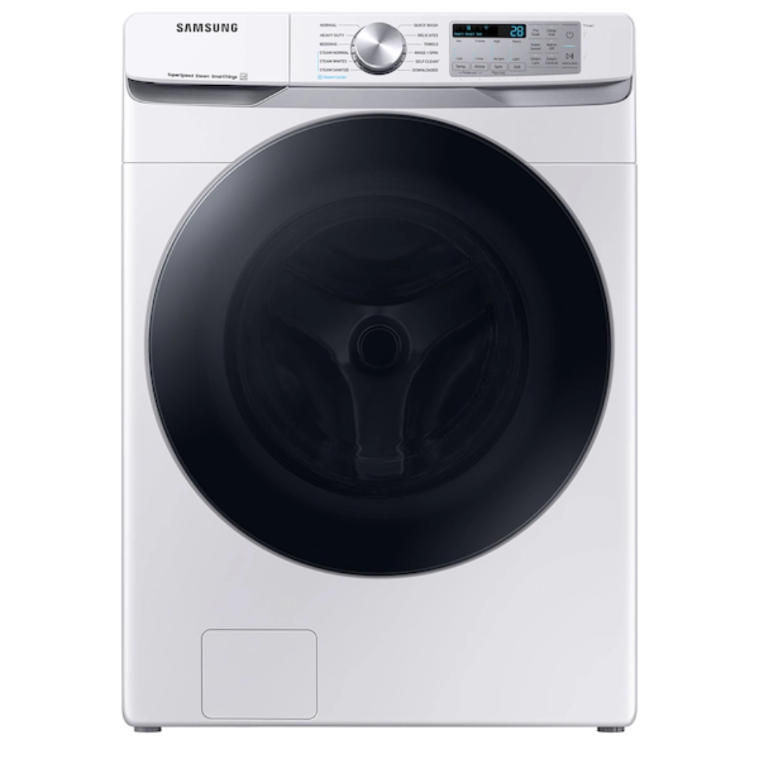 New, Open Box: Samsung 4.5 cu. ft. Large Capacity Smart Front Load Washer with Super Speed Wash - White - 178CAO330