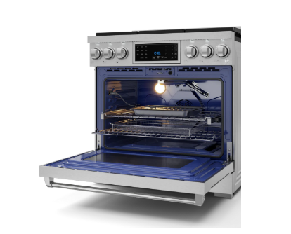 THOR - RSG36 - 36" Gordon Ramsay Series  Professional Gas Range with Tilt Panel Touch Control In Stainless Steel