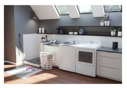 GE Profile - PTW600BSRWS - 5.0 cu ft Smart Top‑Load Washer & PTD60EBSRWS - 7.4 cu ft Smart Electric Dryer – White
