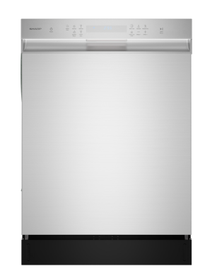 Sharp - SDW6506JS - 24″ Slide-In Dishwasher – Stainless Steel